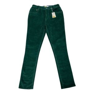 Boden Corduroy Pants Youth 15Y Youth Forest Green Slim Straight Comfort Stretch